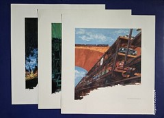 Norfolk & Western Railway Color Art Prints, Virginia 1965 12″ x 11″ (Set of 3)