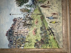 Oil Canvas On Board Painting Signed Tivoly