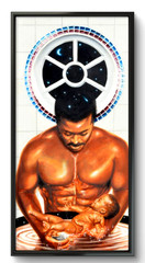 LOVELESS – „STRONG MAN“ 11 X 22 Original Oil on board