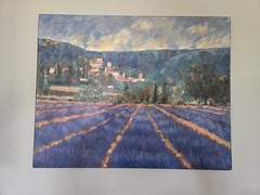 Lavender fields- painting 28″ X 22″ on canvas -Reproduction -REDUCED SHIPPING