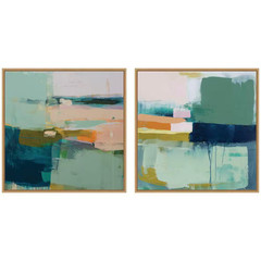 2-Piece Sylvie „Color Block No 1 and No Two 2-Piece“ by Amy Lighthall Abstract F