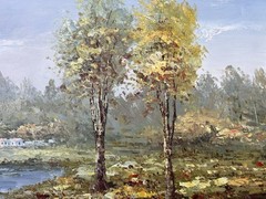 Country Road,Original Oil Painting by N. Knox, 91 X 61 cm