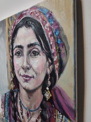 Original oil paimting 11″x14″ Beautiful Woman portrait, Impressionism, Realism
