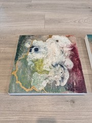 Paul Mathisen Abstract Mixed Media Painting „Sarasota Sunset #5“, & „#11,“ 2010