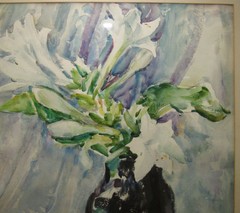 Eliza D. Gardiner Impressionist Still Life of Flowers WC Listed Rhode Island