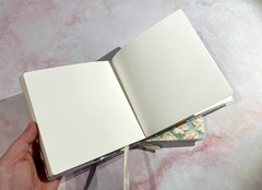 Rubber Sleeve Note Book Oil Painting 14×14 cm Square Landscape Set Stationery