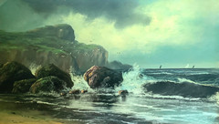 William Henry Chandler(1854-1928)Pastel Painting, Seascape