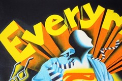 Mark Kostabi „Every Man“ Screen Printing Signed Framed ED99 1991