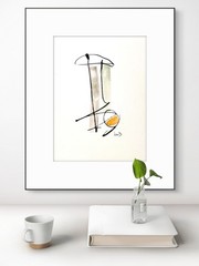 SAMATOWIC Original Abstract MInimalism 9×12 Handmade Signed Fine Art Decor 20
