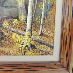 1978 Fall Golden Aspens Original Painting by Roy Hasslock Kenosha Pass Colorado