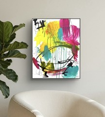 SAMATOWIC Colorful Abstract 16×20 Expressionism Original Fine Wall Art 22