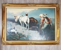 Visions of Yesterday Thomas Morman William Leigh Painting Native American Horse