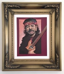 Carlos Santana Original Oil Painting Art by Paul Alexander 11″ x 14″