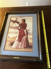 Pat McAllister Signed & Framed Print 21 1/2w X 27 1/2 L ..3/250 Dated 1983