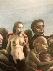 Surreal Sexy. Landscape 1997 Carlos Ariel Cuba. Cuban Art Arte Painting Latina