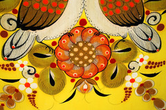 TONALA MEXICO OWLS & YELLOW FLORAL Original Oil Painting On Board Signed REYES