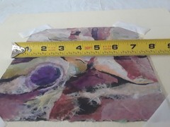 Mixed Media on Paper Board Matted Original by Don Trout 7.5 x7.5 „Metamorphosis“