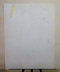 19 11/16×25 3/16in Old Painting Watercolour On paper Inside With Nature Still