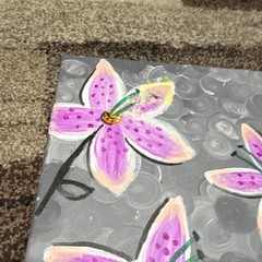 Floral Canvas Painting 16 x 20 in Unframed