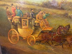 Charles Cooper Henderson 1803-1877 Royal Mail Coach London Brighton Oil Painting