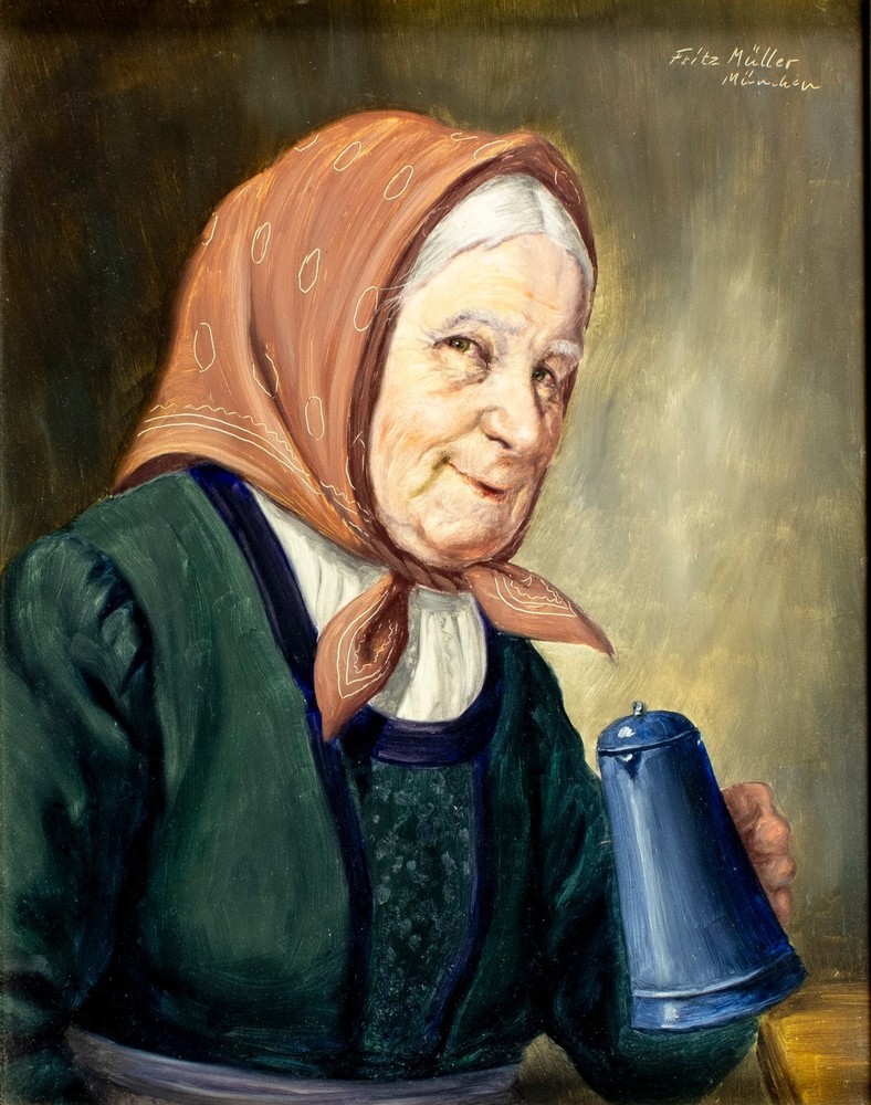 Fritz Muller (German,1913-1972) oil painting 156236