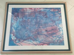 Francoise De La Bussiere Painting Abstract Art Signed. ABSTRACT ART
