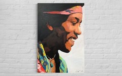 24×36 Jimi Hendrix Original Pop Art Acrylic painting