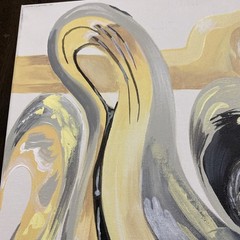 Original Acrylic Painting on canvas 16”x 20” COA Signed By Juan Corral
