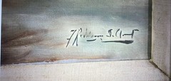 Vintage Oil Painting FRANCISCO RODRIGUEZ SAN CLEMENTE Boat Gypsy Scene 37×32