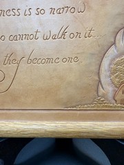 DARWIN OHLERKING -Iowa Master Leather Artist, Framed Leather Art Hand Tooled-VTG