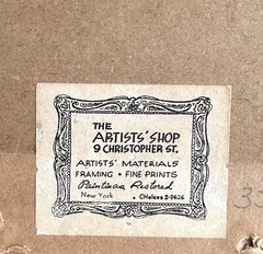 Joachim Probst original abstract ink wash Vermont 1955