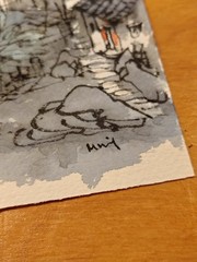 2 Signed Original Chinese Traditional Watercolors LANDSCAPE QUALITY Painting
