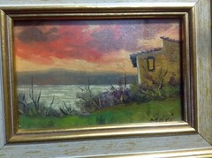 Beautiful Original Moki Art Oil Painting Framed Scarce Very Rare Museum Quality