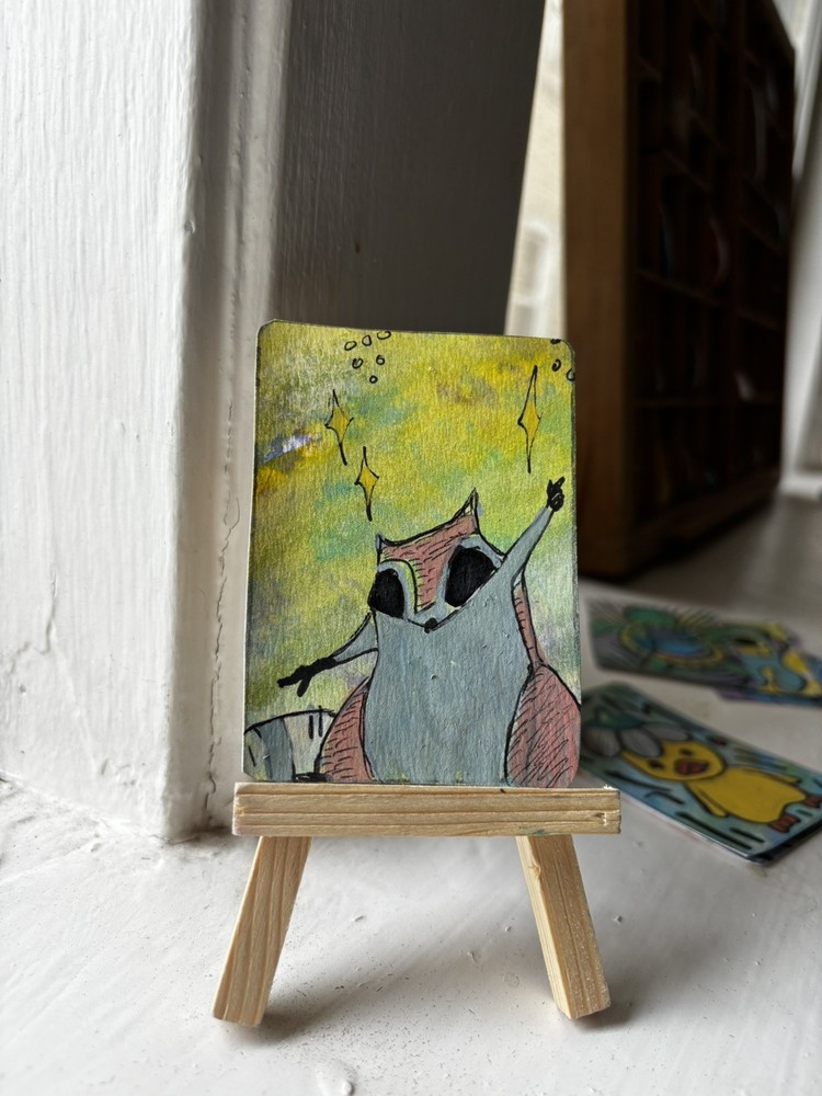 ACEO Art Card signed original 2.5×3.5