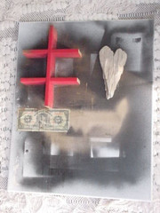 blessing cross lucky money bowl of abundance heart of love blessing art painting