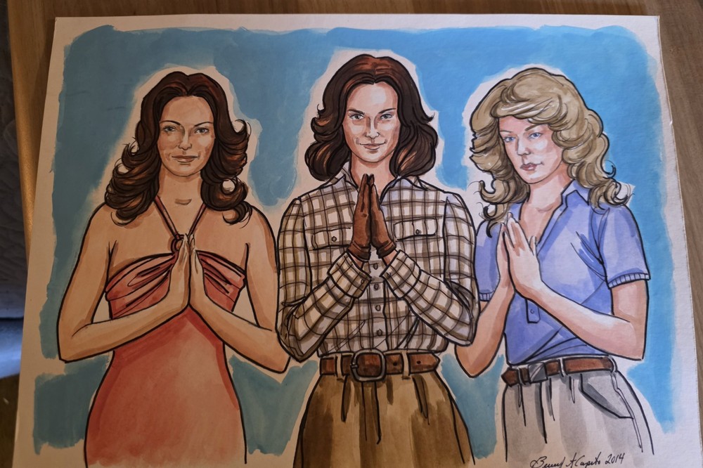 Charlie’s Angels Origal Artwork Artist Signed