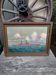 U.S.S. West Virginia, Oliver Houston Painting, February 26, 1935