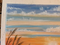 11 x 14 Origina Oil Painting on Canvas……“The Beach“