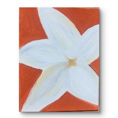 Star Jasmine: Contemporary Expressionist Original AcrylicPainting 11×14 Canvas
