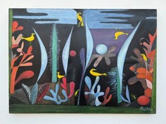 Paul Klee Painting Oil on canvas Size 20 x 28 inches (handmade) Sealed