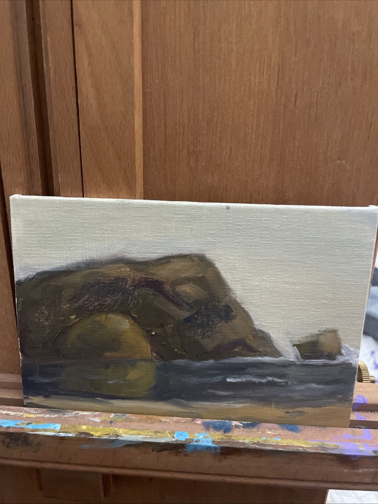original oil painting Landscape 4×6 Linen Canvas Board