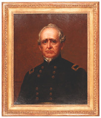Civil War era, Oil on Canvas Portrait of Union Army Major General John Adams Dix