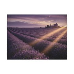 Lavender Field At Dusk Canvas Wall Art | Provence Luxury