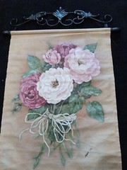 EXQUISITE Artist Signed Morris 1998 Floral Tapestry 18″x25″ Oil Painting