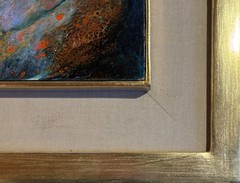 Leonardo Nierman Eternal Fire 1971 Original Oil Painting Signed Abstract Art