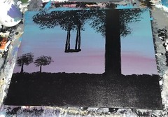 Called In For Supper 8×10″ Canvas Board Painting by Leland Butler nature art