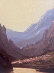 ORIGINAL SEGUNDO HUERTAS Vintage Mountain Landscape LOVELY