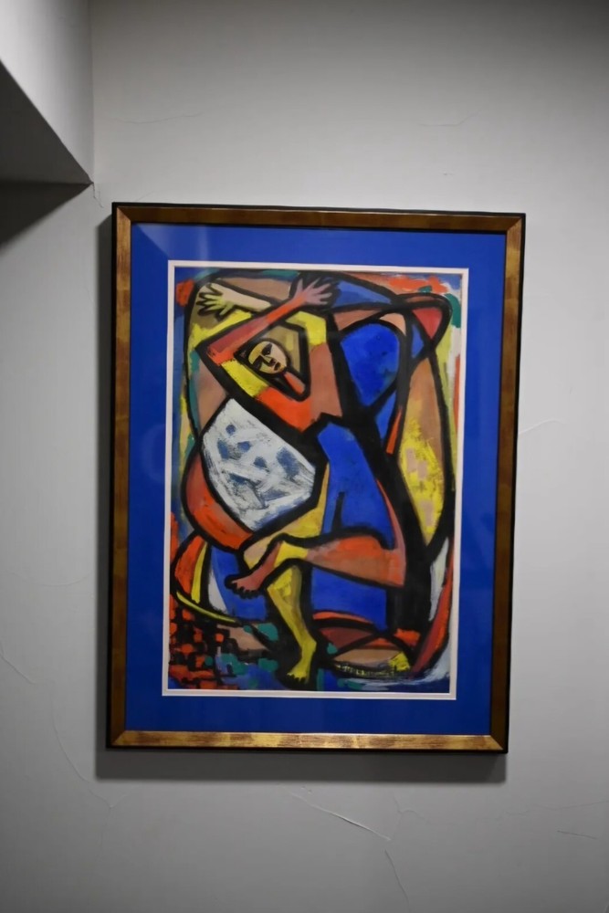 Mid 20th Century Eugenie Schein Original Gouache on Paper – Mid-Century Modern