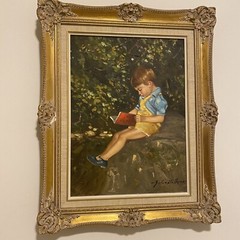 Antique oil painting signed And framed. Amazing And Unique! 21 Inches By 16,5