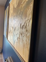 Original On Canvas Signed. Mixed Media MCM Brutalist 52x42x2